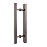 Glass door handles Stainless steel