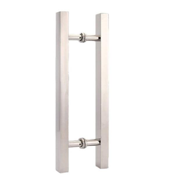 Glass door handles Stainless steel