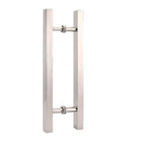 Glass door handles Stainless steel