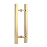 Glass door handles Stainless steel