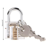 Transparent Cutaway Locks Inside